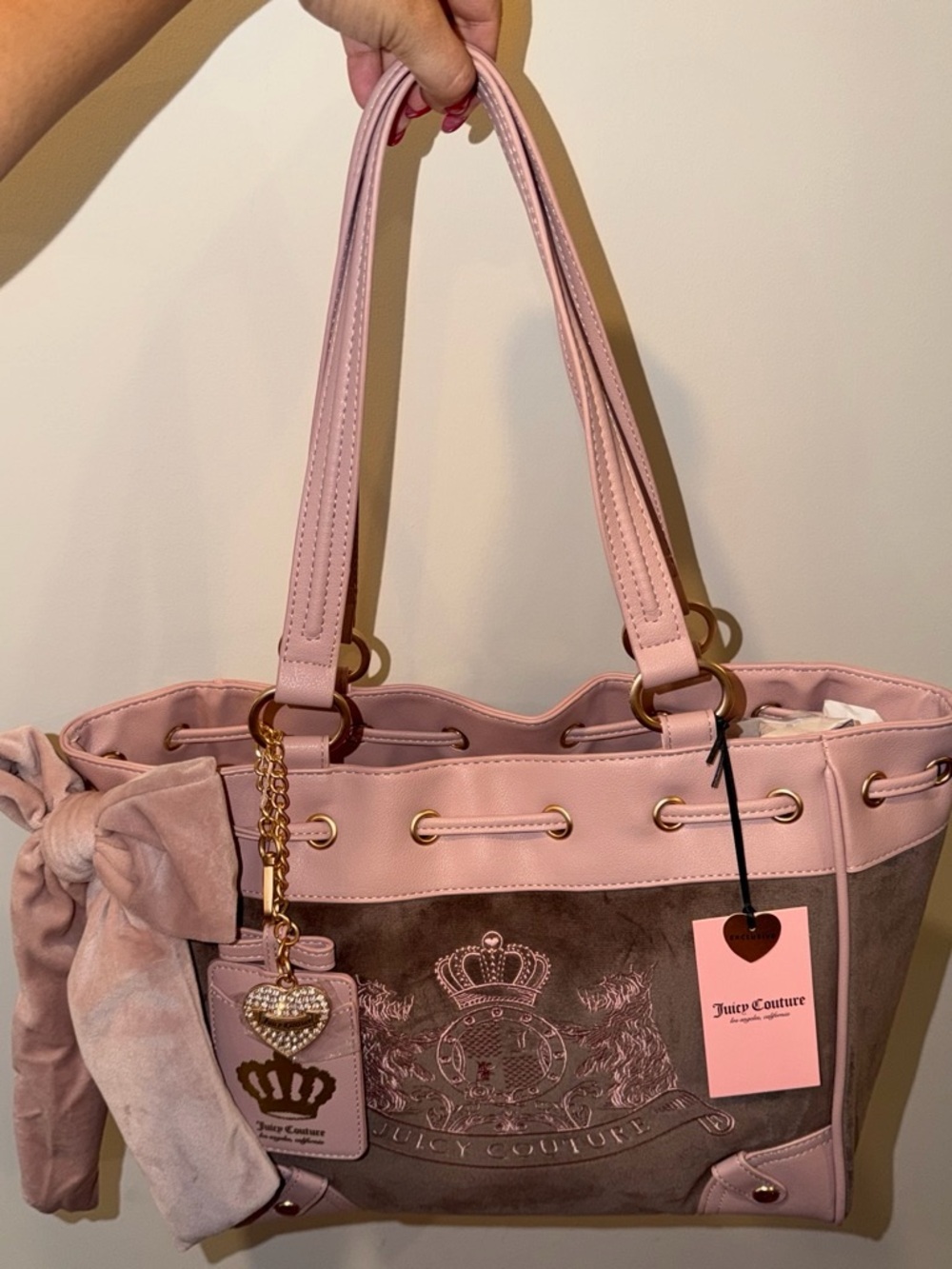 🎀Juicy Couture~Classic Scottie Dogs Tote